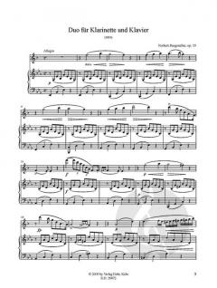 Duo für Klarinette und Klavier von Norbert Burgmüller 