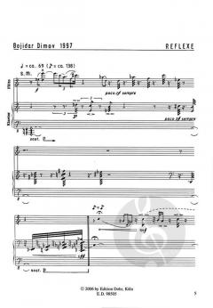 Reflexe I für Flöte und Klavier von Bojidar Dimov im Alle Noten Shop kaufen