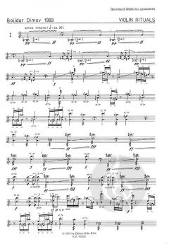 Violin rituals von Bojidar Dimov im Alle Noten Shop kaufen