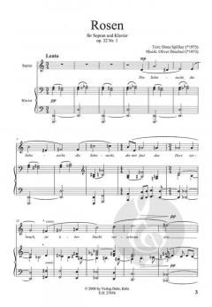 Drei Lieder auf Texte von Dana Spillker von Oliver Drechsel 