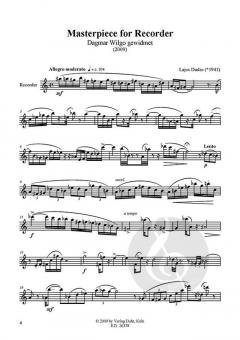 Masterpiece For recorder (Lajos Dudas) 