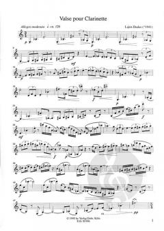 Valse pour Clarinette von Lajos Dudas 