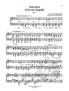 Souvenirs d'Aix-la-Chapelle pour Pianoforte von Cesar Franck 