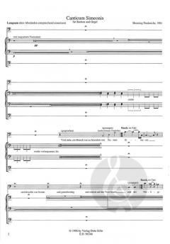 Canticum Simeonis von Henning Frederichs 