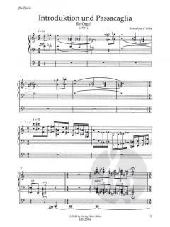 Introduktion und Passacaglia von Reiner Gaar 