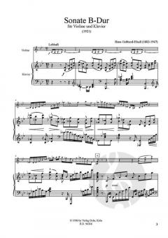 Sonate B-Dur von Hans Gebhard-Elsaß 
