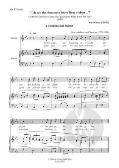 Ich sah des Sommers letzte Rose stehen ... von Kurt Grahl 