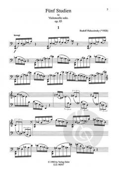 Fünf Studien von Rudolf Halaczinsky 