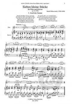 Sieben kleine Stücke von Rudolf Halaczinsky 