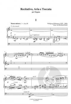 Recitativo, Aria e Toccata von Wolfgang Hildemann 