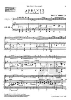 Andante von Georg Valdemar Høeberg für Horn und Orgel