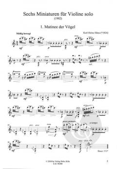 Sechs Miniaturen von Karl-Heinz Höne 