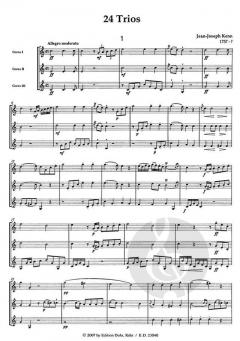 24 Trios für drei Hörner Heft 1 von Jean-Joseph Kenn für 3 Hörner