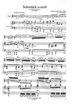 Zwei Solostücke von Friedrich Kiel 