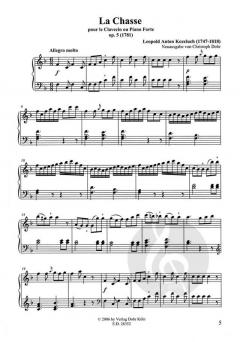 La Chasse für Cembalo oder Pianoforte von Leopold Antonín Koželuh 