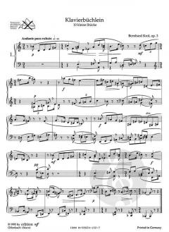 Klavierbüchlein von Bernhard Krol im Alle Noten Shop kaufen (Partitur)