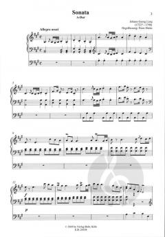 Sonata für Orgel von Johann Georg Lang im Alle Noten Shop kaufen (Partitur) - DOHR24158