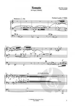 Sonate für Orgel von Norbert Laufer im Alle Noten Shop kaufen (Partitur)