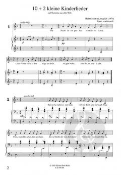 10 + 2 kleine Kinderlieder von Heinz Martin Lonquich 