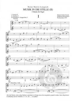 Musik in die Stille II von Heinz Martin Lonquich 