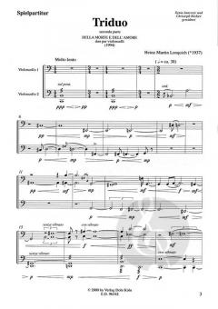 Triduo. Seconda parte. Della morte e dell'amore von Heinz Martin Lonquich im Alle Noten Shop kaufen