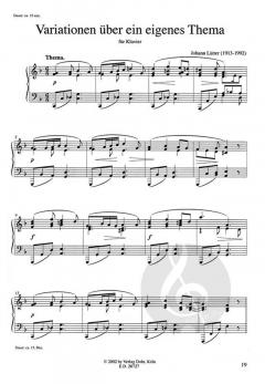 Variationen von Johann Lütter 