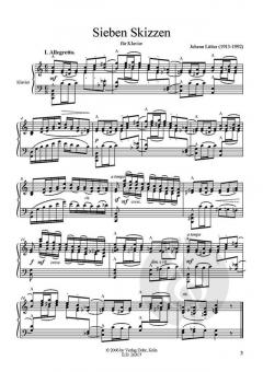Elf Skizzen für Klavier von Johann Lütter im Alle Noten Shop kaufen (Partitur)