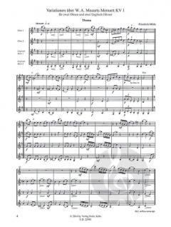 Mozart-Variationen von Friedrich Milde 