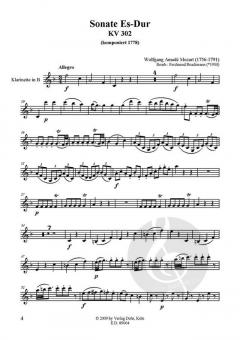 Drei Klarinettensonaten von Wolfgang Amadeus Mozart 
