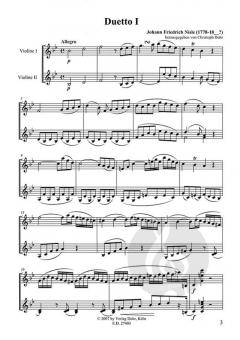 Due Duetti per due Violini von Johann Friedrich Nisle im Alle Noten Shop kaufen