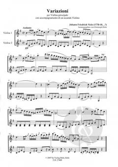 Variazioni per Violino principale von Johann Friedrich Nisle im Alle Noten Shop kaufen