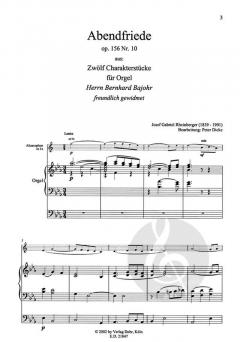 Abendfriede von Joseph Gabriel Rheinberger 