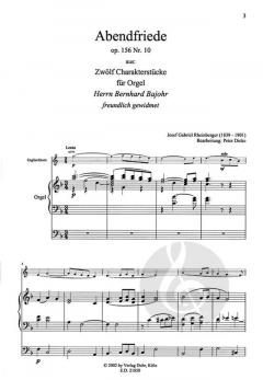 Abendfriede von Joseph Gabriel Rheinberger 