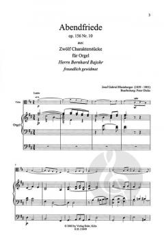 Abendfriede von Joseph Gabriel Rheinberger 