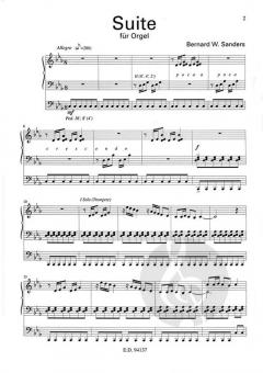 Suite für Orgel von Bernard Wayne Sanders im Alle Noten Shop kaufen (Partitur)