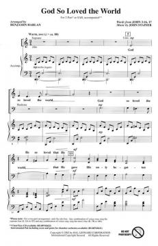 God So Loved The World 2-Part/SAB (Benjamin Harlan) 