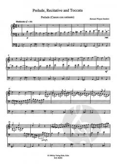 Präludium, Rezitativ und Toccata von Bernard Wayne Sanders 