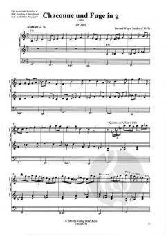 Chaconne und Fuge in g von Bernard Wayne Sanders 
