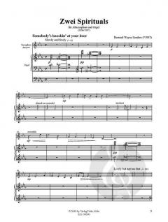 Zwei Spirituals von Bernard Wayne Sanders 