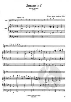 Sonate in f von Bernard Wayne Sanders 