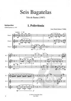 Seis Bagatelas von Juan Maria Solare 