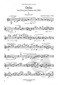 Delta / Happy Birthday, Mr. K für Klarinette solo von Juan Maria Solare 
