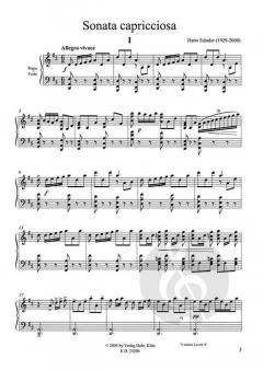 Sonata capricciosa für Klavier von Hatto Ständer im Alle Noten Shop kaufen (Partitur)