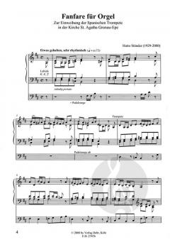 Fanfare für Orgel von Hatto Ständer im Alle Noten Shop kaufen (Partitur)