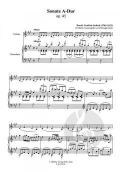 Sonate für Pianoforte (Cembalo) und Violine von Daniel Steibelt im Alle Noten Shop kaufen