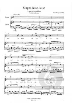 Singet, leise, leise von Franz Surges 