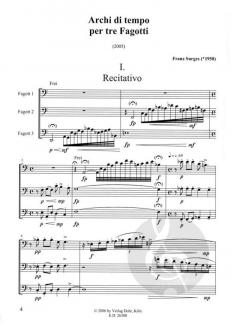 Archi di tempo per tre Fagotti (Franz Surges) 