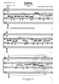 Kadenz von Stefan Johannes Walter 