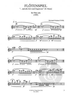 Flötenspiel für Flöte solo von Christoph Weinhart im Alle Noten Shop kaufen