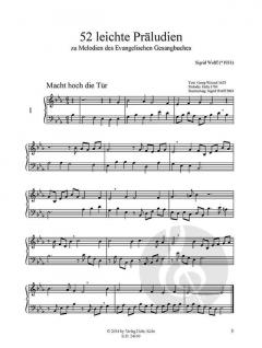 52 leichte Präludien von Sigrid Wolff für Orgel manualiter im Alle Noten Shop kaufen (Partitur)